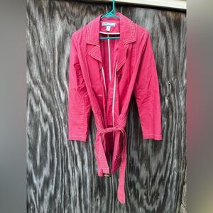 Old navy maternity coral trench coat small